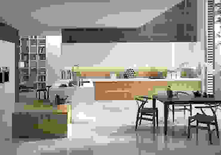 Proyecto 01 antalia cocinas Cocinas de estilo moderno cajones de madera,Cocinas de diseño,Diseño cocinas,Mobiliario cocina,Muebles de cocina,Encimera blanca
