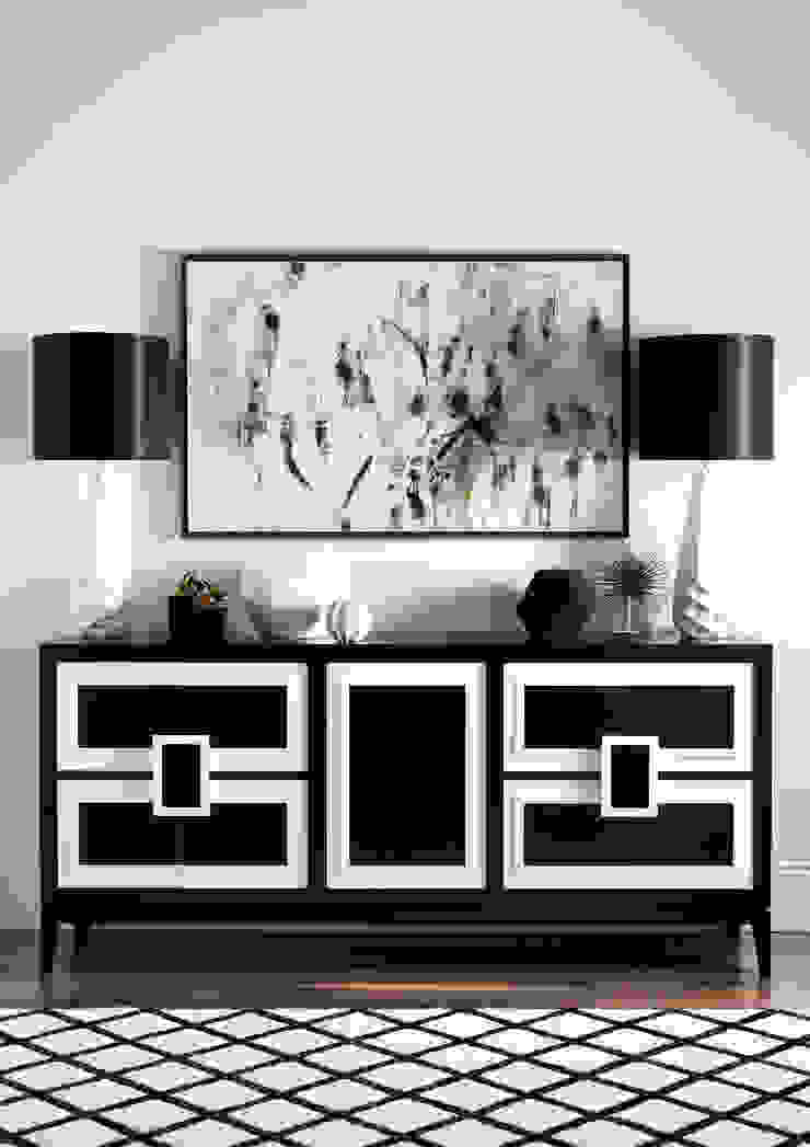 SS16 Style Guide - Refined Monochrome Collection - Hallway LuxDeco Salas modernas Negro Cajoneras