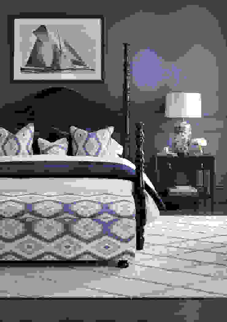 SS16 Style Guide - Coastal Elegance - Bedroom LuxDeco Country style bedroom Blue bedroom,blue