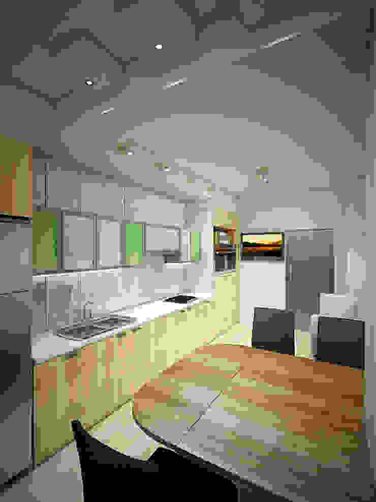 Дизайн студия Александра Скирды ВЕРСАЛЬПРОЕКТ Cocinas de estilo minimalista