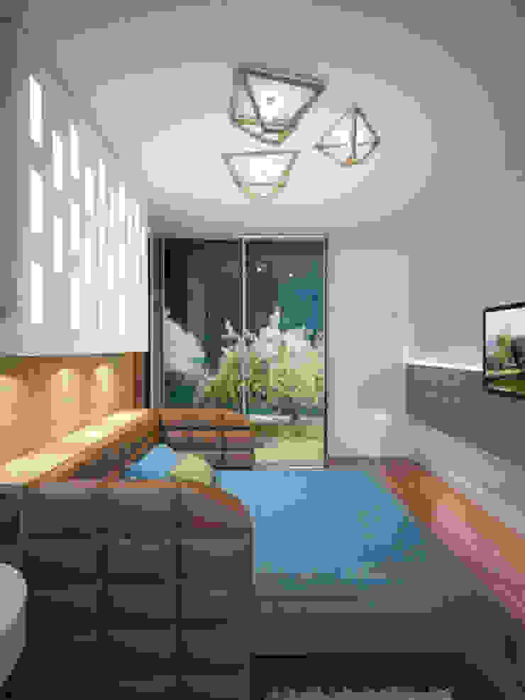 Дизайн студия Александра Скирды ВЕРСАЛЬПРОЕКТ Habitaciones de estilo minimalista