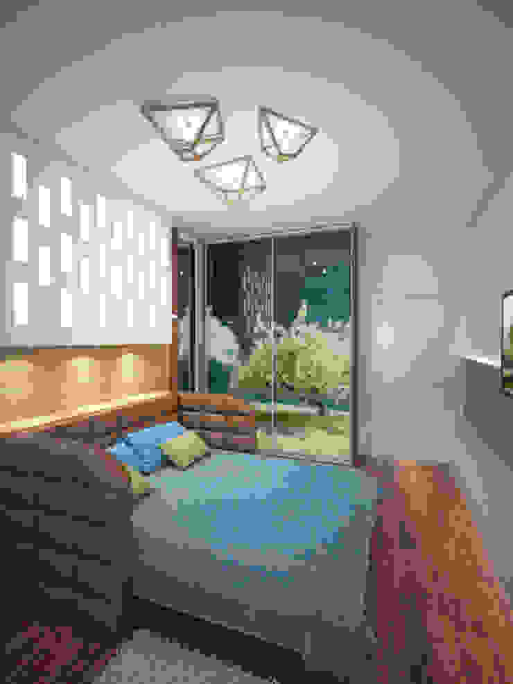 Дизайн студия Александра Скирды ВЕРСАЛЬПРОЕКТ Habitaciones de estilo minimalista