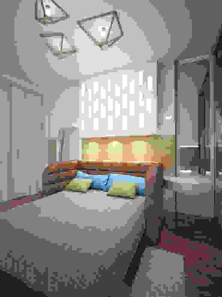 Дизайн студия Александра Скирды ВЕРСАЛЬПРОЕКТ Habitaciones de estilo minimalista