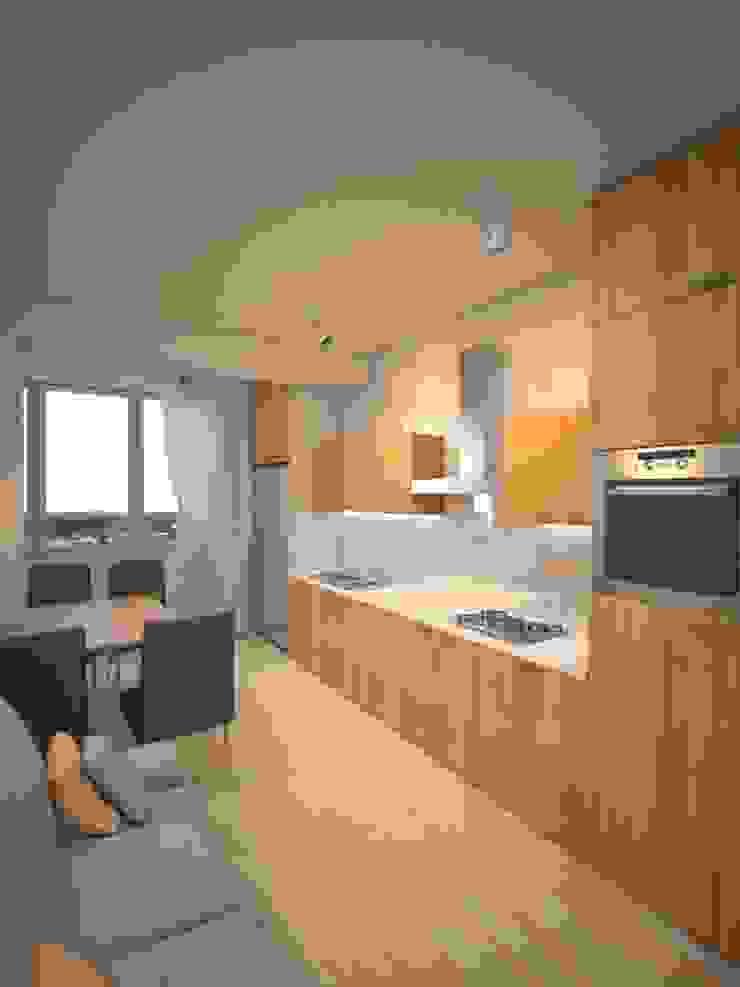 Дизайн студия Александра Скирды ВЕРСАЛЬПРОЕКТ Cocinas de estilo minimalista