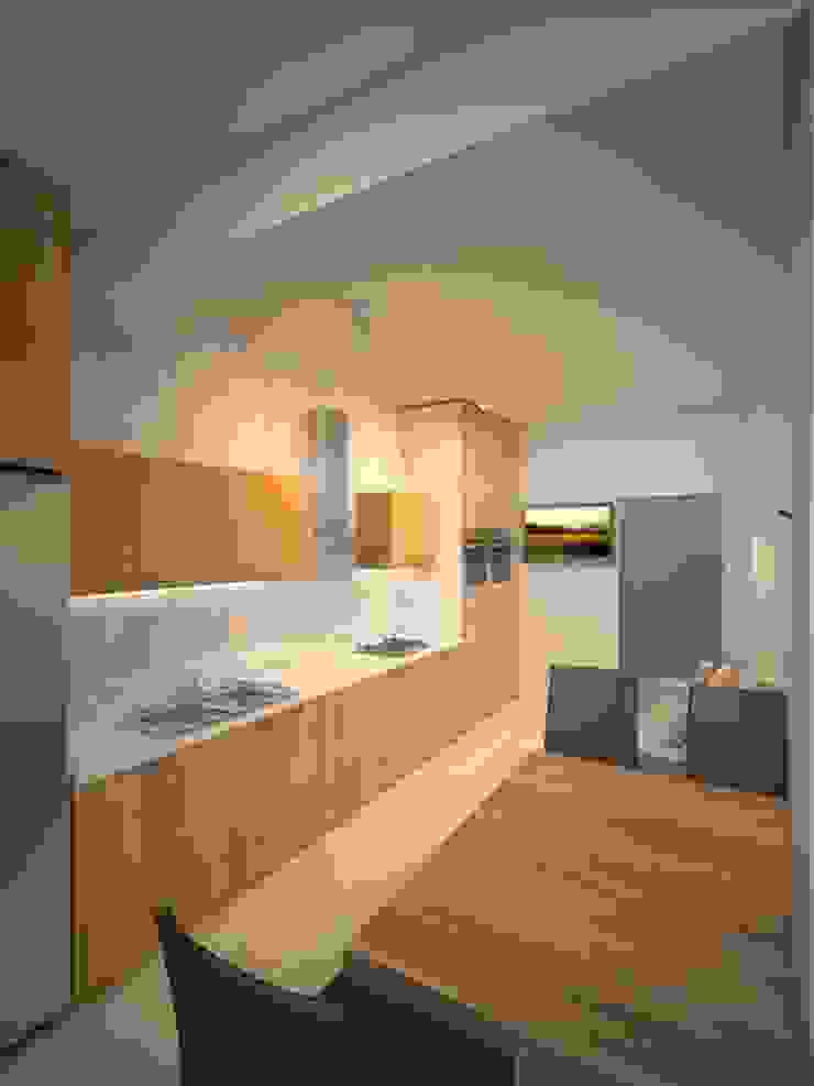 Дизайн студия Александра Скирды ВЕРСАЛЬПРОЕКТ Cocinas de estilo minimalista