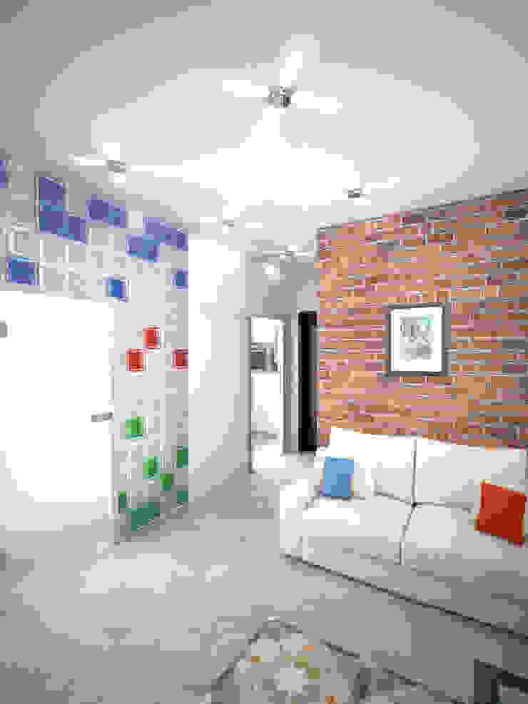 Дизайн студия Александра Скирды ВЕРСАЛЬПРОЕКТ Salas de estilo minimalista