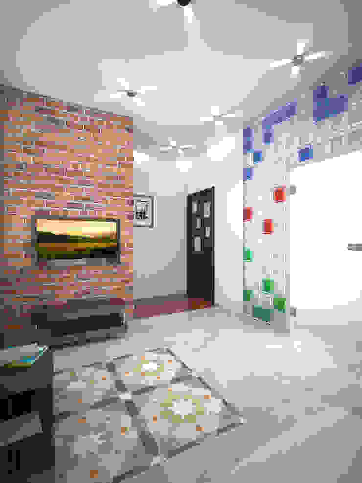 Дизайн студия Александра Скирды ВЕРСАЛЬПРОЕКТ Salas de estilo minimalista