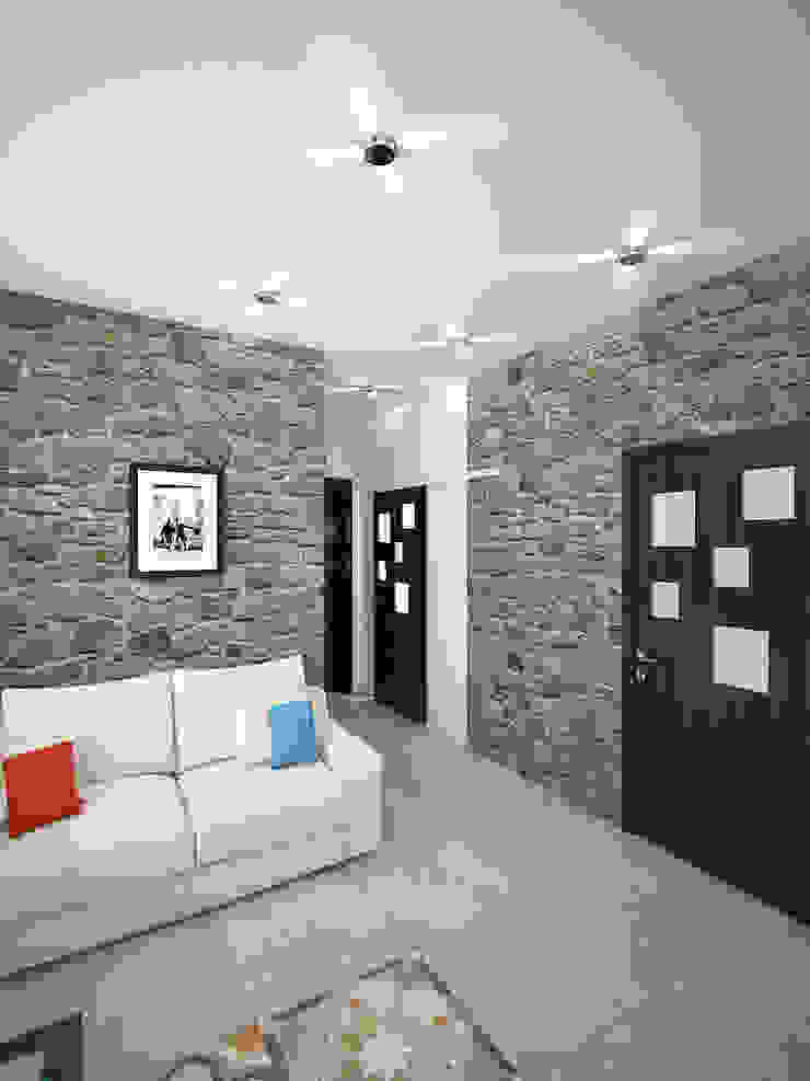 Дизайн студия Александра Скирды ВЕРСАЛЬПРОЕКТ Salas de estilo minimalista