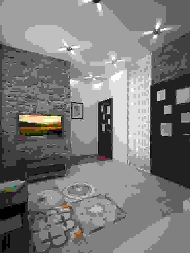 Дизайн студия Александра Скирды ВЕРСАЛЬПРОЕКТ Salas de estilo minimalista