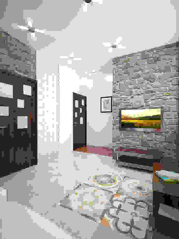 Дизайн студия Александра Скирды ВЕРСАЛЬПРОЕКТ Salas de estilo minimalista