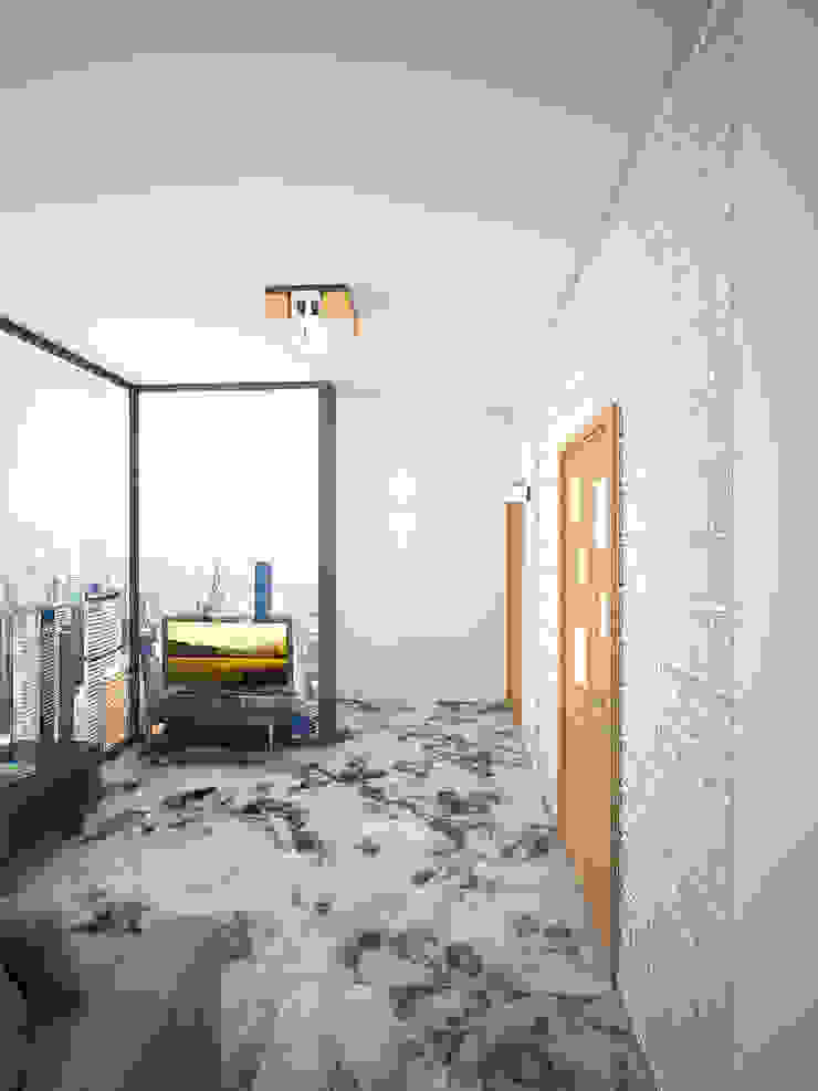 Дизайн студия Александра Скирды ВЕРСАЛЬПРОЕКТ Salas de estilo minimalista