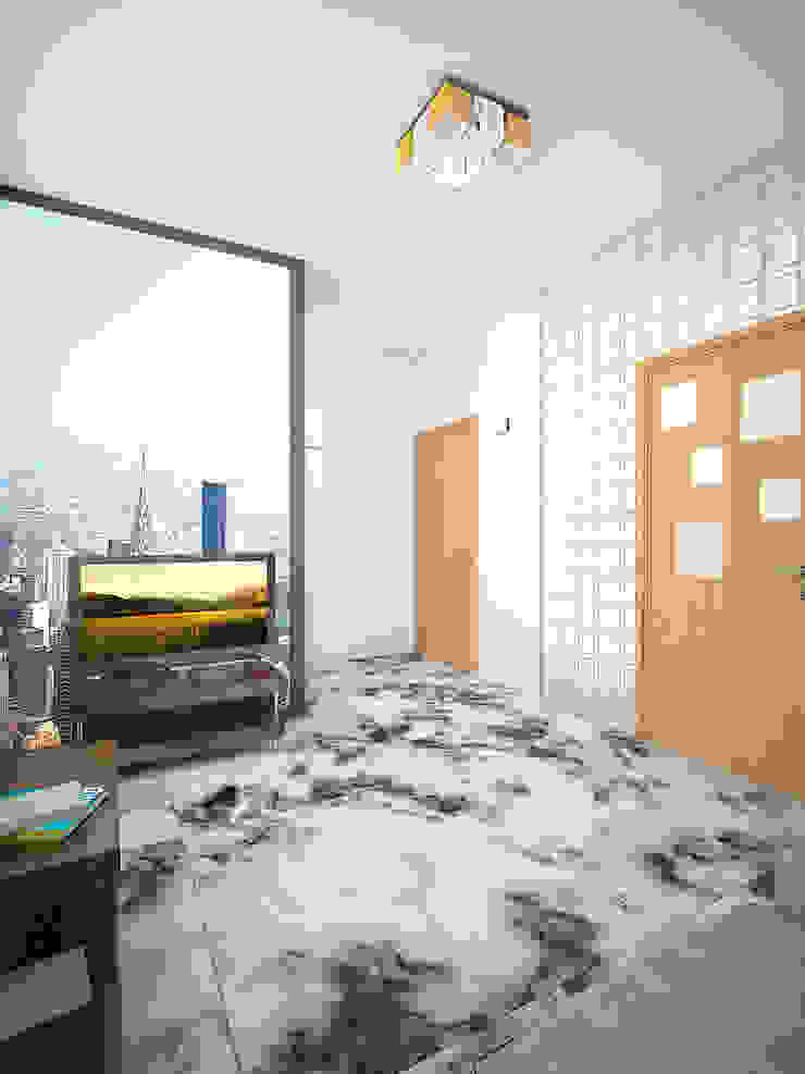 Дизайн студия Александра Скирды ВЕРСАЛЬПРОЕКТ Salas de estilo minimalista