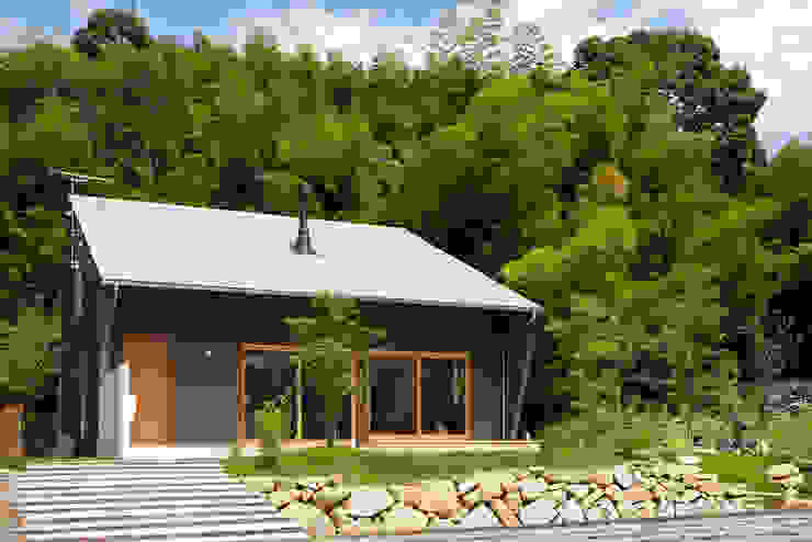里山に建つ家, toki Architect design office toki Architect design office Rumah Modern Kayu Grey