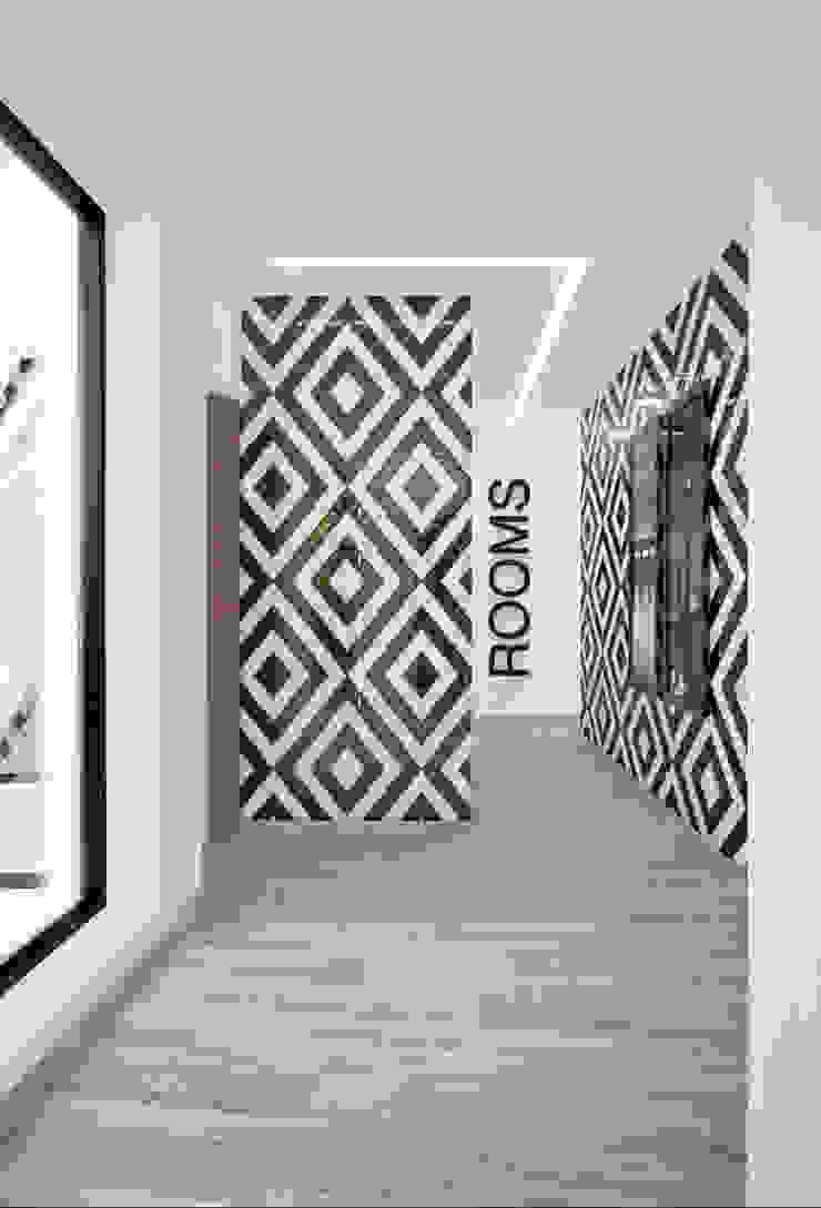 Corredor Corredores, halls e escadas modernos por Tiago Martins - 3D Moderno