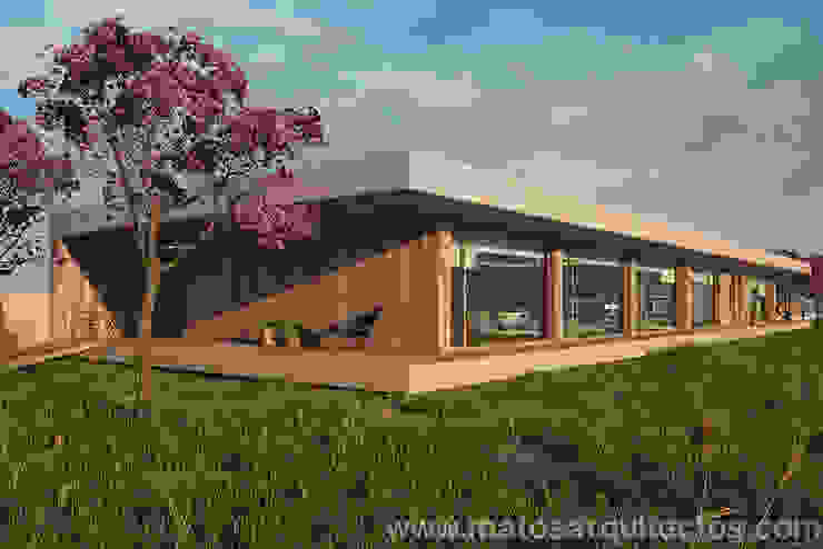 House by River side โดย Matos Architects โมเดิร์น ไม้จริง Multicolored