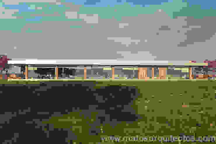 House by River side โดย Matos Architects โมเดิร์น ไม้จริง Multicolored