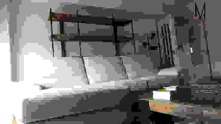 Casa Amélia Rey Salas de estar escandinavas por ARQAMA - Arquitetura e Design Lda Escandinavo Madeira Acabamento em madeira