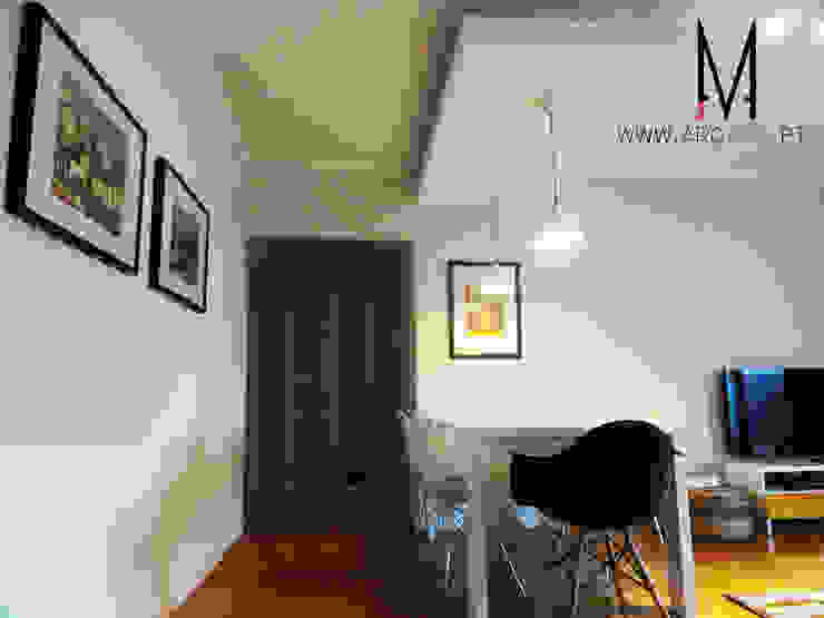 Casa Amélia Rey Salas de jantar escandinavas por ARQAMA - Arquitetura e Design Lda Escandinavo Madeira Acabamento em madeira