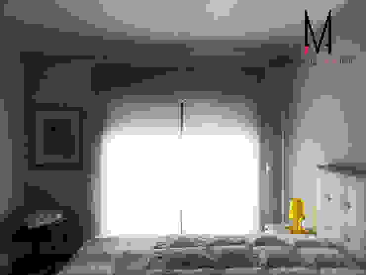 Casa Amélia Rey Quartos escandinavos por ARQAMA - Arquitetura e Design Lda Escandinavo Tijolo