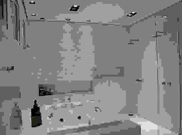 Residência HCF, A/ZERO Arquitetura A/ZERO Arquitetura Modern Bathroom