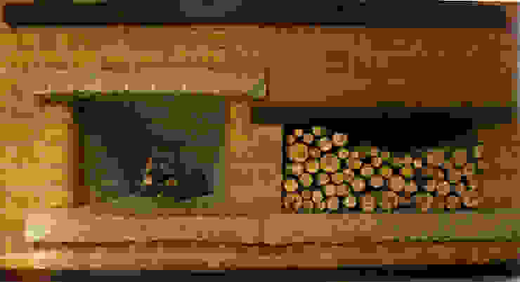 Baixo Impacto Arquitetura Ltda. 러스틱스타일 거실