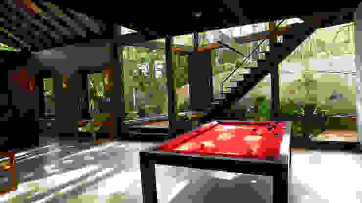 Baixo Impacto Arquitetura Ltda. 러스틱스타일 다이닝 룸