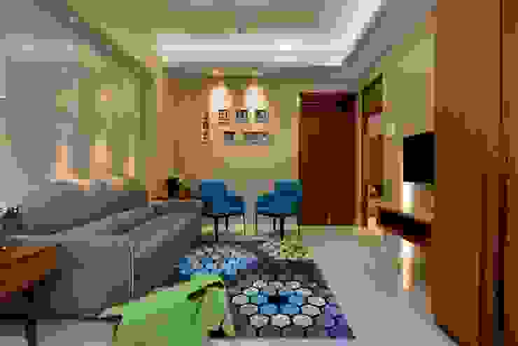 homify Salon moderne Tuiles Multicolore