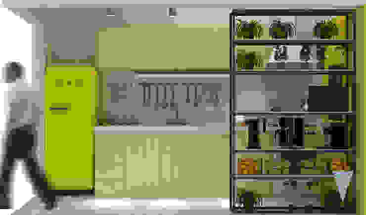 Modern style kitchen by JUNE arquitectos Modern Chipboard