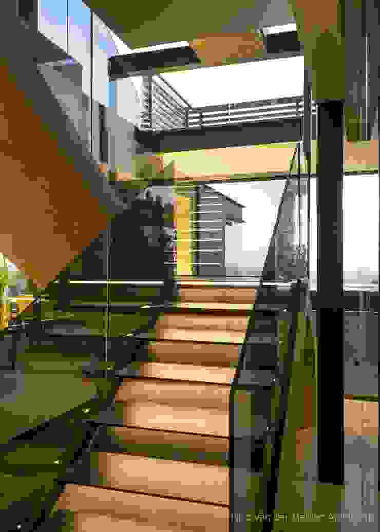 Concrete House Nico Van Der Meulen Architects Pasillos, vestíbulos y escaleras modernos