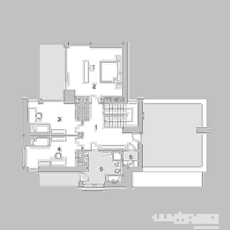 Dieses Haus mit 149 m2 macht einfach richtig gute Laune!! Unser Entwurf LK&935, LK&Projekt GmbH LK&Projekt GmbH Modern Corridor, Hallway and Staircase