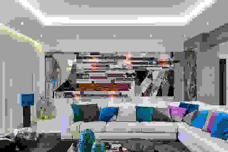 Moradia Algarve 2013 Atelier Ana Leonor Rocha Salas de estar modernas