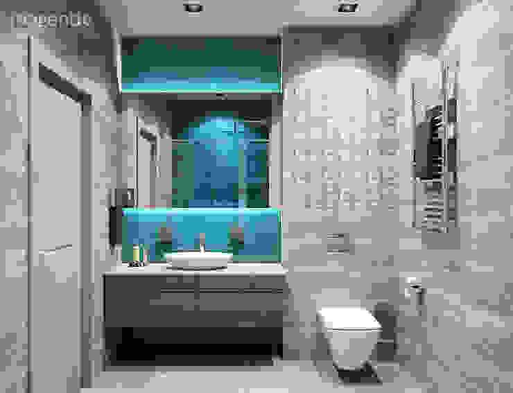 Lagoon MAGENTLE Ванная комната в стиле минимализм Плитка Синий