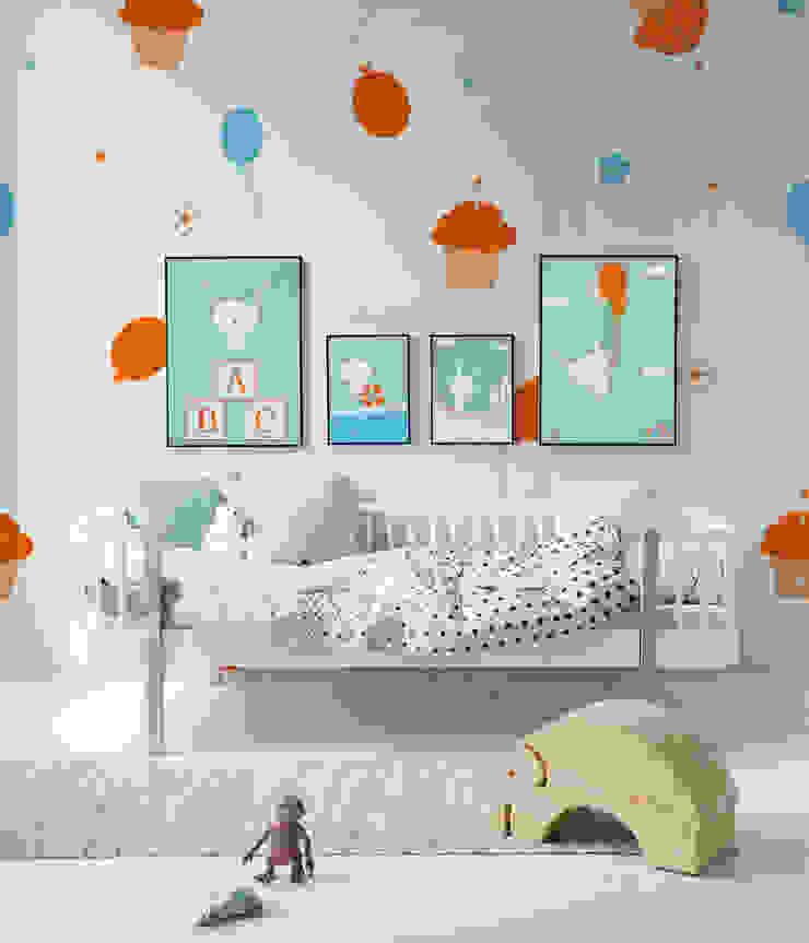 Adventures of the Rabbit Pixers Nursery/kid’s room wall mural,wallpaper,kid,child,birthday,baloon