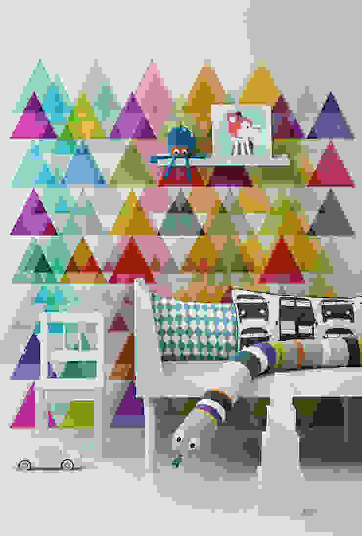 Triangles Pixers Nursery/kid’s room wall mural,wallpaper,kid,child,animals,colors