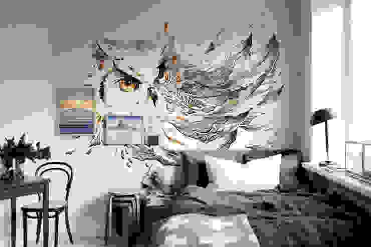 Owl Pixers Eclectic style bedroom Grey