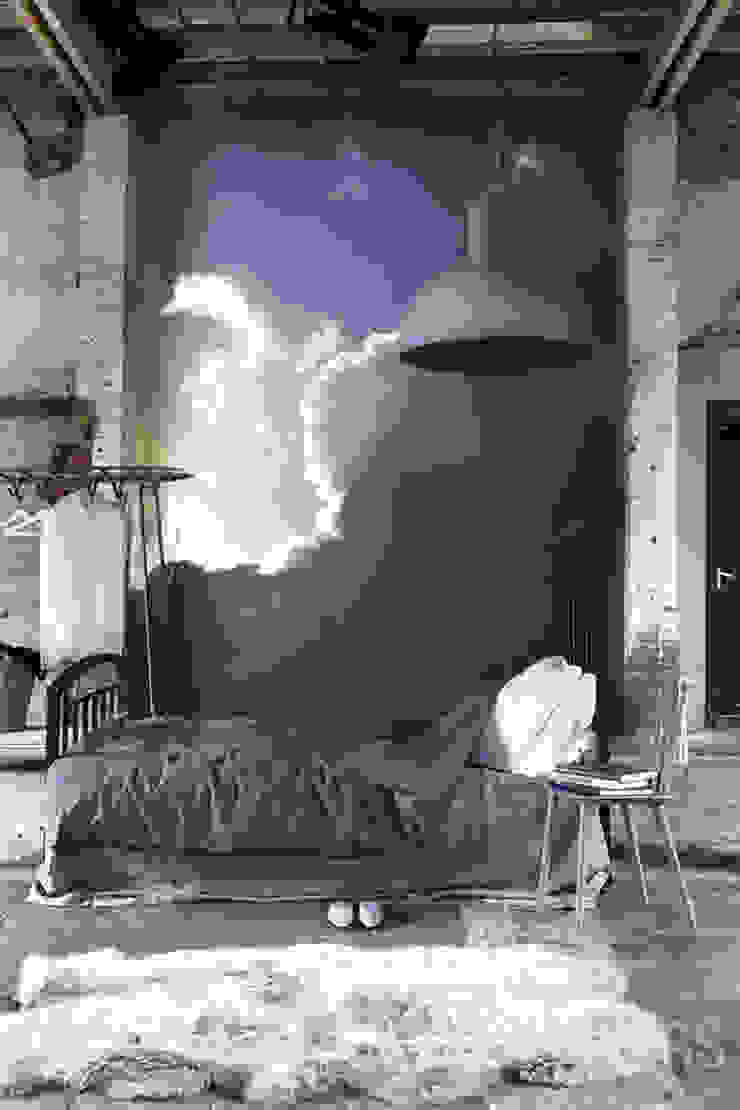 Clouds Pixers Industrial style bedroom Blue