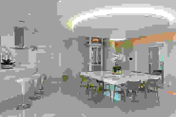 Arquiteto Aquiles Nícolas Kílaris Comedores de estilo moderno Blanco