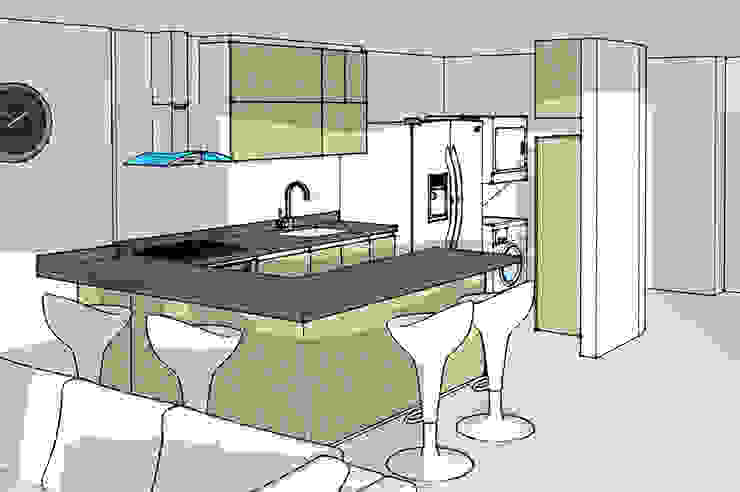 Lo primero: un render de tu cocina, Remodelar Proyectos Integrales Remodelar Proyectos Integrales Moderne Küchen MDF Beige