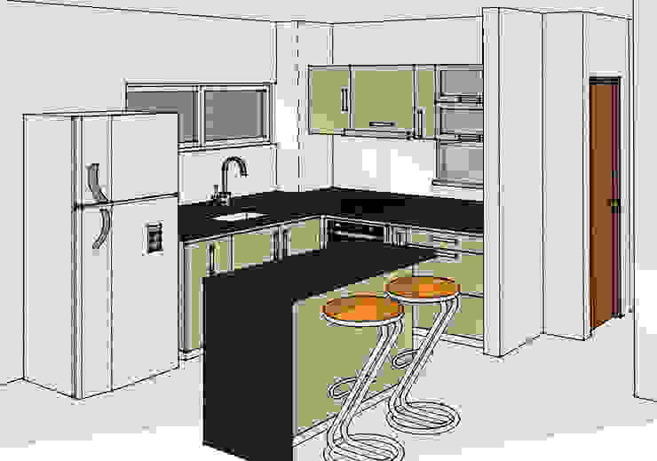 Lo primero: un render de tu cocina, Remodelar Proyectos Integrales Remodelar Proyectos Integrales Moderne Küchen MDF Beige