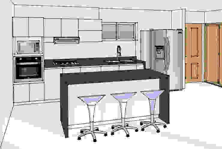 Lo primero: un render de tu cocina, Remodelar Proyectos Integrales Remodelar Proyectos Integrales Modern Kitchen MDF White