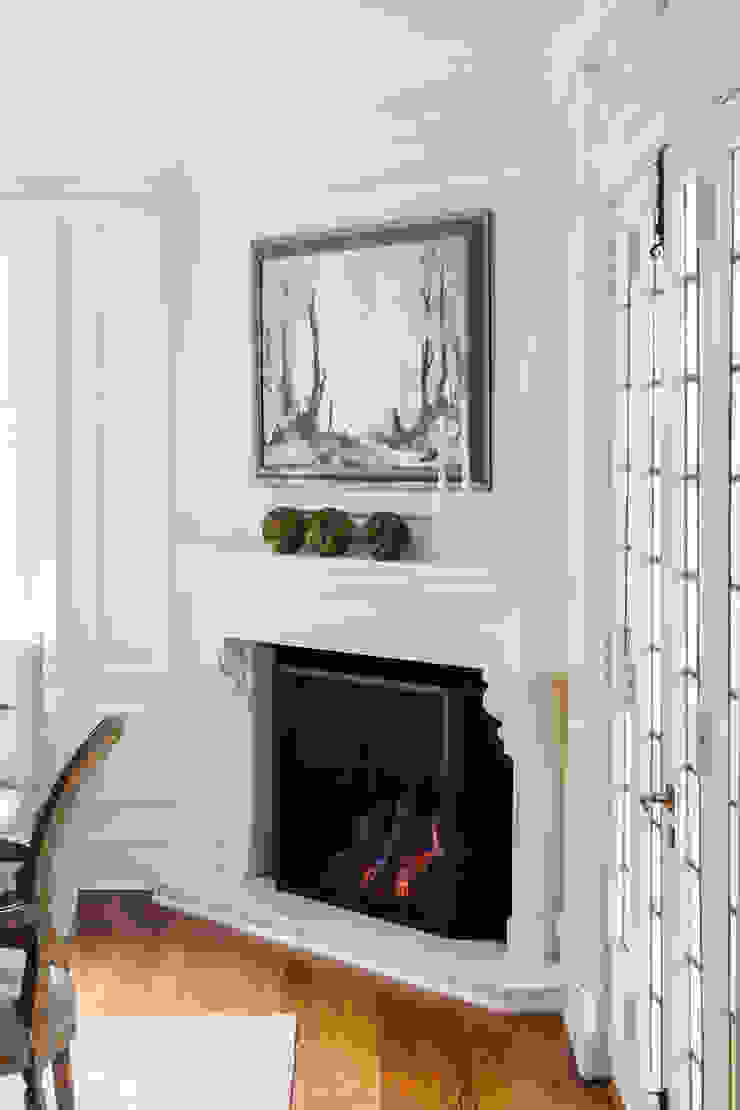 fireplace Mel McDaniel Design Classic style dining room