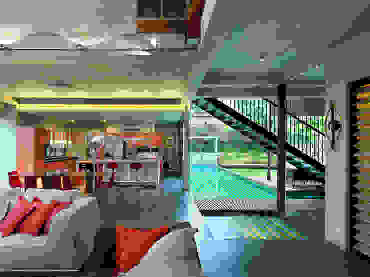 MJ Kanny Architect Moderne Wohnzimmer