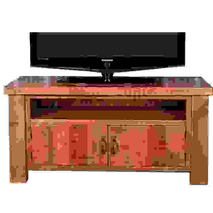 Moss 2 Door Reclaimed Wood TV Cabinet homify Living room Wood Wood effect TV stands & cabinets