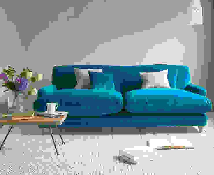 Pudding sofa Loaf Modern living room Textile Blue Sofas & armchairs