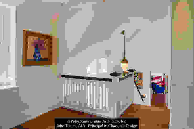 Stair Hall John Toates Architecture and Design Classic corridor, hallway & stairs White