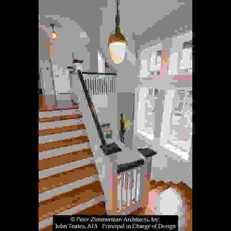 Main Stair John Toates Architecture and Design Classic corridor, hallway & stairs