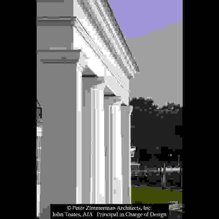 Column Details John Toates Architecture and Design Classic style balcony, veranda & terrace