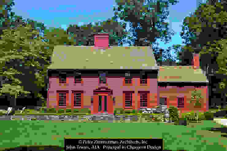 Front Facade John Toates Architecture and Design Classic style houses Red