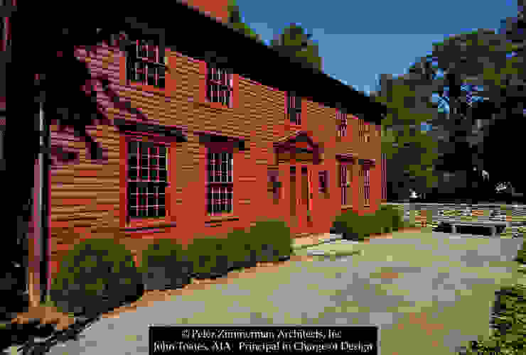 Front Facade John Toates Architecture and Design Classic style houses Red