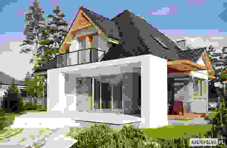 PROJEKT DOMU AMIRA G1 - stylowa elegancja i maksimum wygody! , Pracownia Projektowa ARCHIPELAG Pracownia Projektowa ARCHIPELAG Rumah Modern